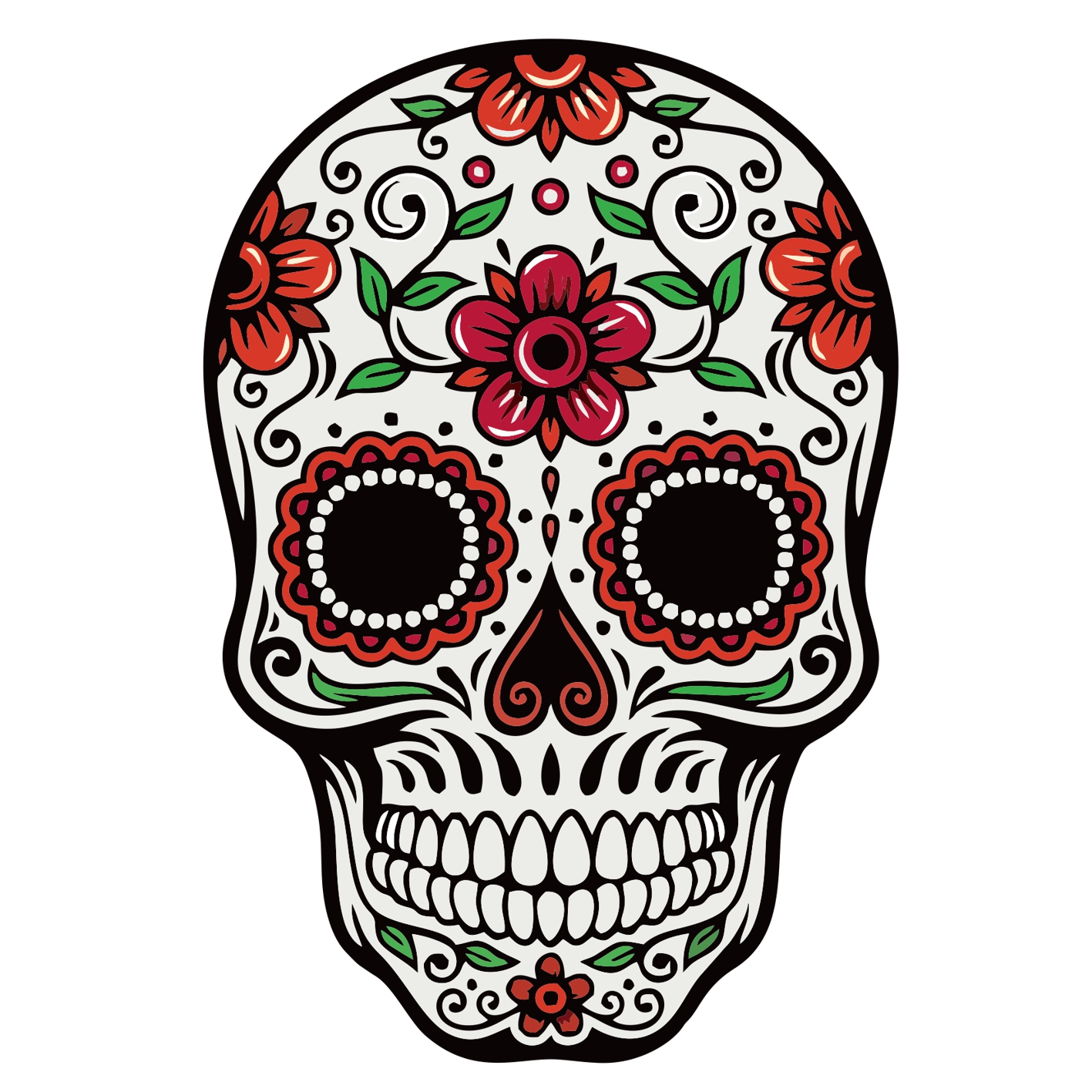 Samolepka Day of the dead rose sticker