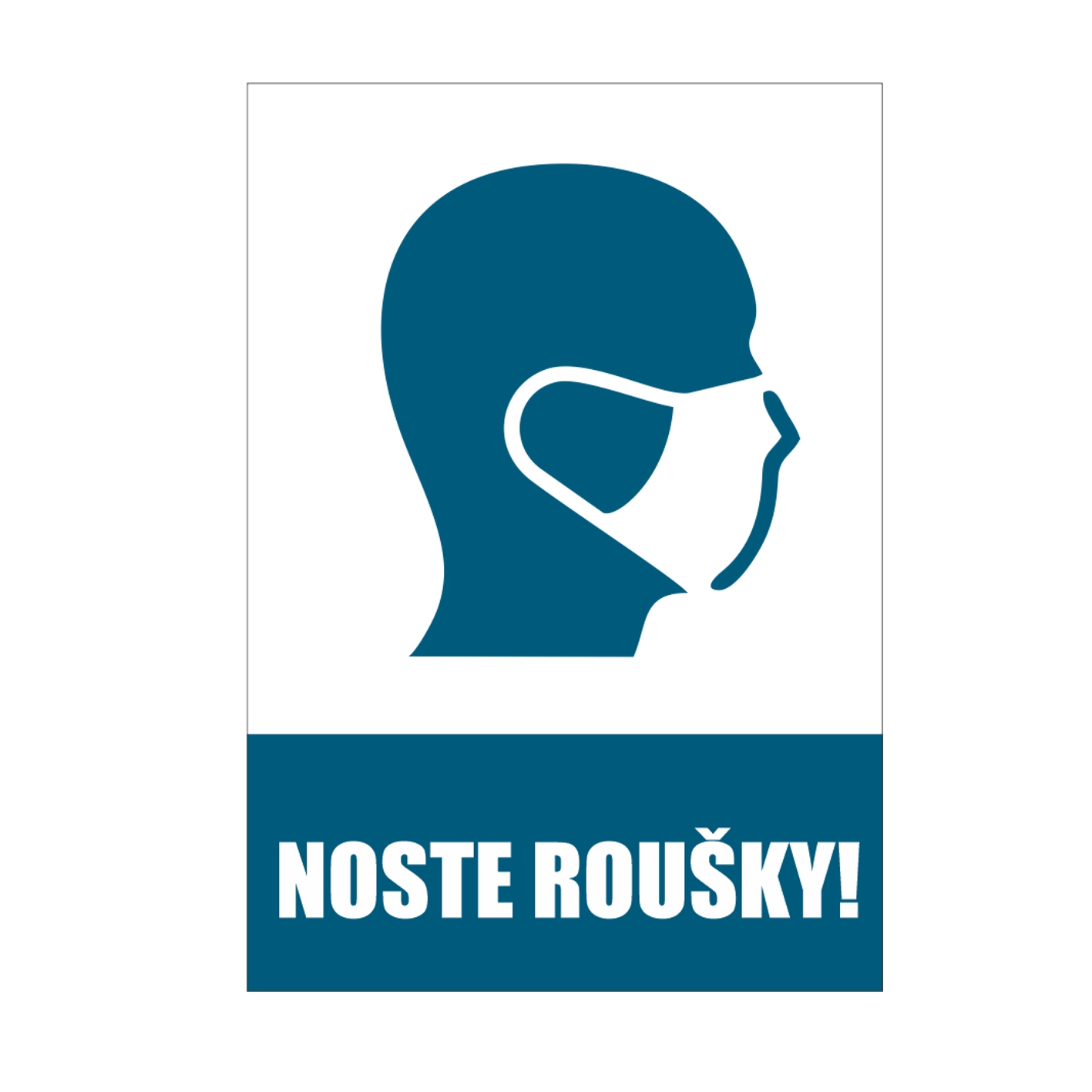 Noste roušky samolepka